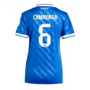 Billige Fotballdrakt Real Madrid Eduardo Camavinga #6 Replika Tredjedrakt Dame 2025-26 Kortermet